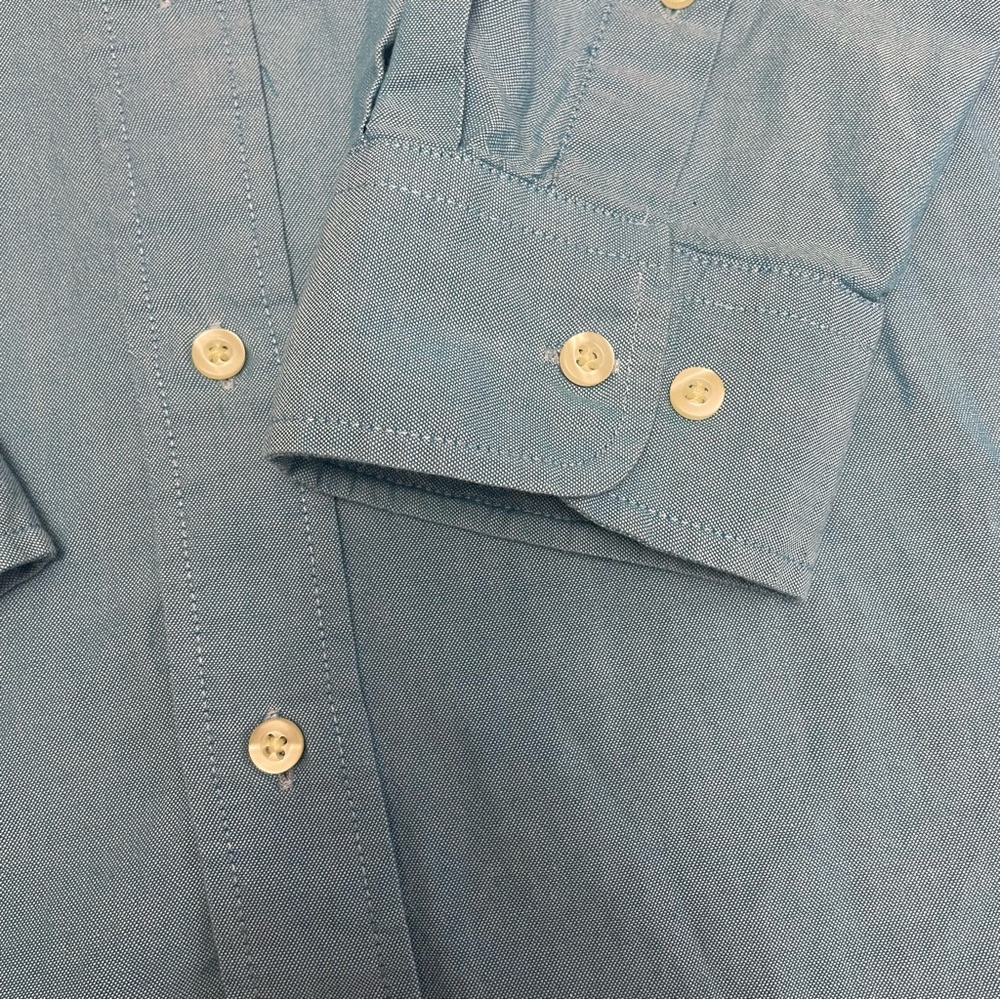 Tommy Hilfiger Men's Light Blue Button Down Shirt Long Sleeve 100% Cotton XXL - Picture 4 of 9